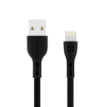  Promate Lightning Cable Ultra-Strong 2A Ultra- Fast Sync And Charge Lightning Connector Ca...