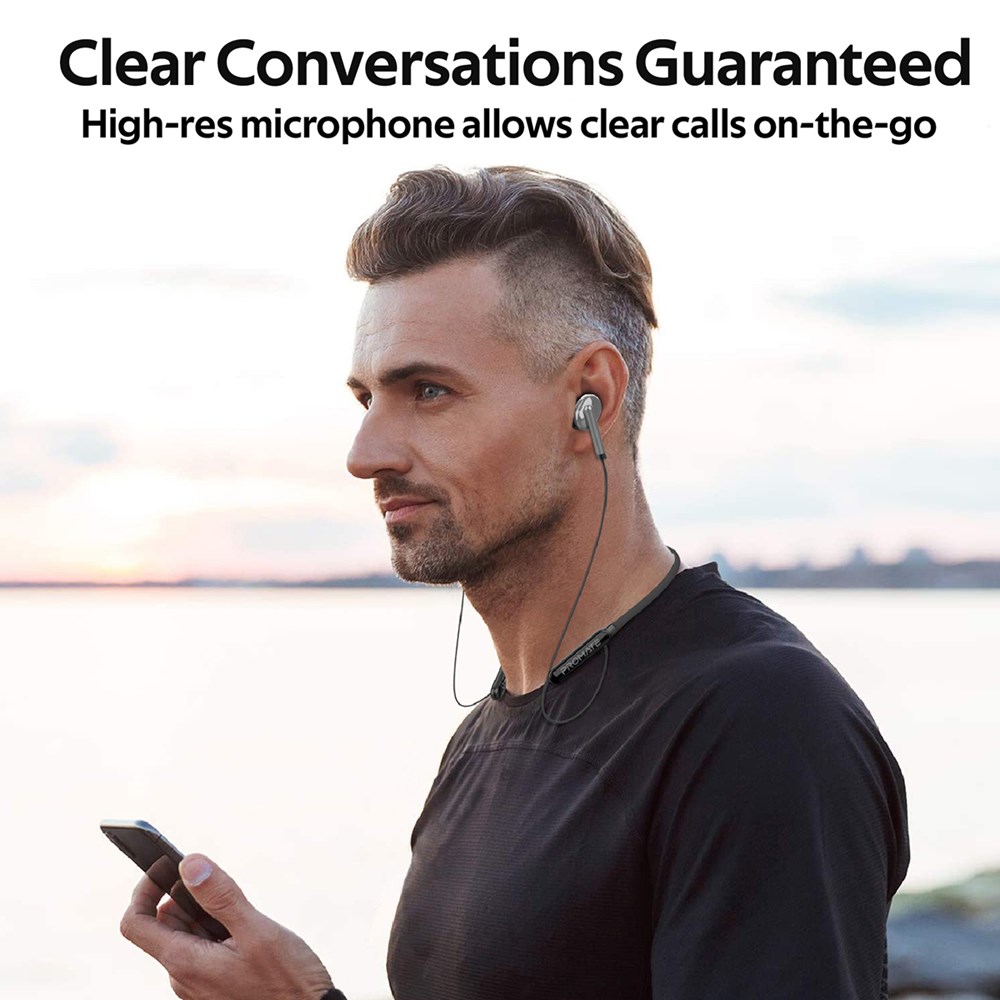 "Buy Online  Promate Wireless In-Ear Headphone IPX5 Sweat Resistant Bluetooth v5.0 Sporty Neckband In-Ear Earphones with Built-In Mic In-Line Control and Multi-Point Pairing for Smartphones Tablets Sports iPod Quartz Grey Bluetooth Headsets & Earbuds"