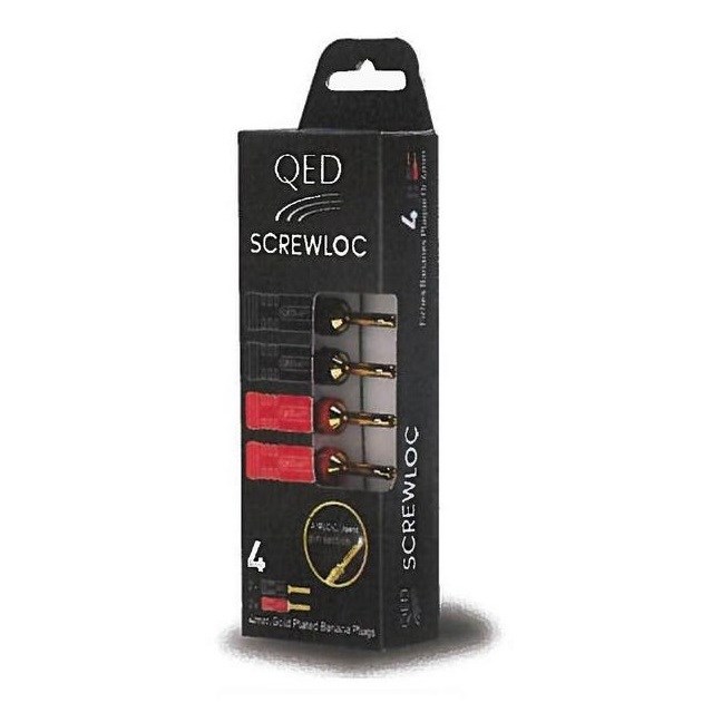 "Buy Online  QED Screwloc Banana Plug QE1880 Audio and Video"