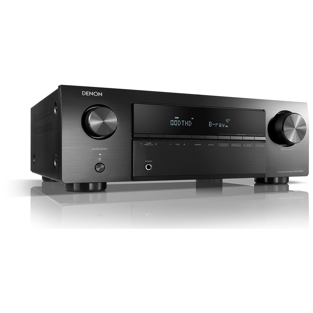 "Buy Online  Denon AVRX250BT AV Receiver Audio and Video"