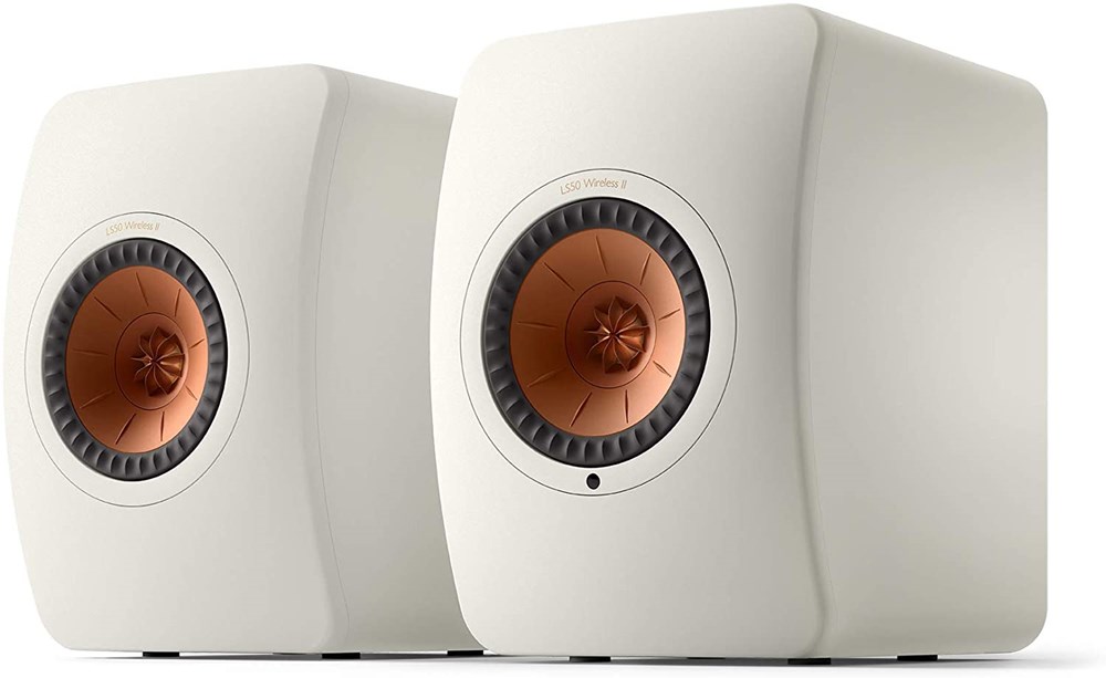 "Buy Online  Kef LS50 Wireless II - Active Wireless Stereo Speaker System (Mineral White) | Hdmi | Airplay 2 | Bluetooth | Spotify Audio and Video"