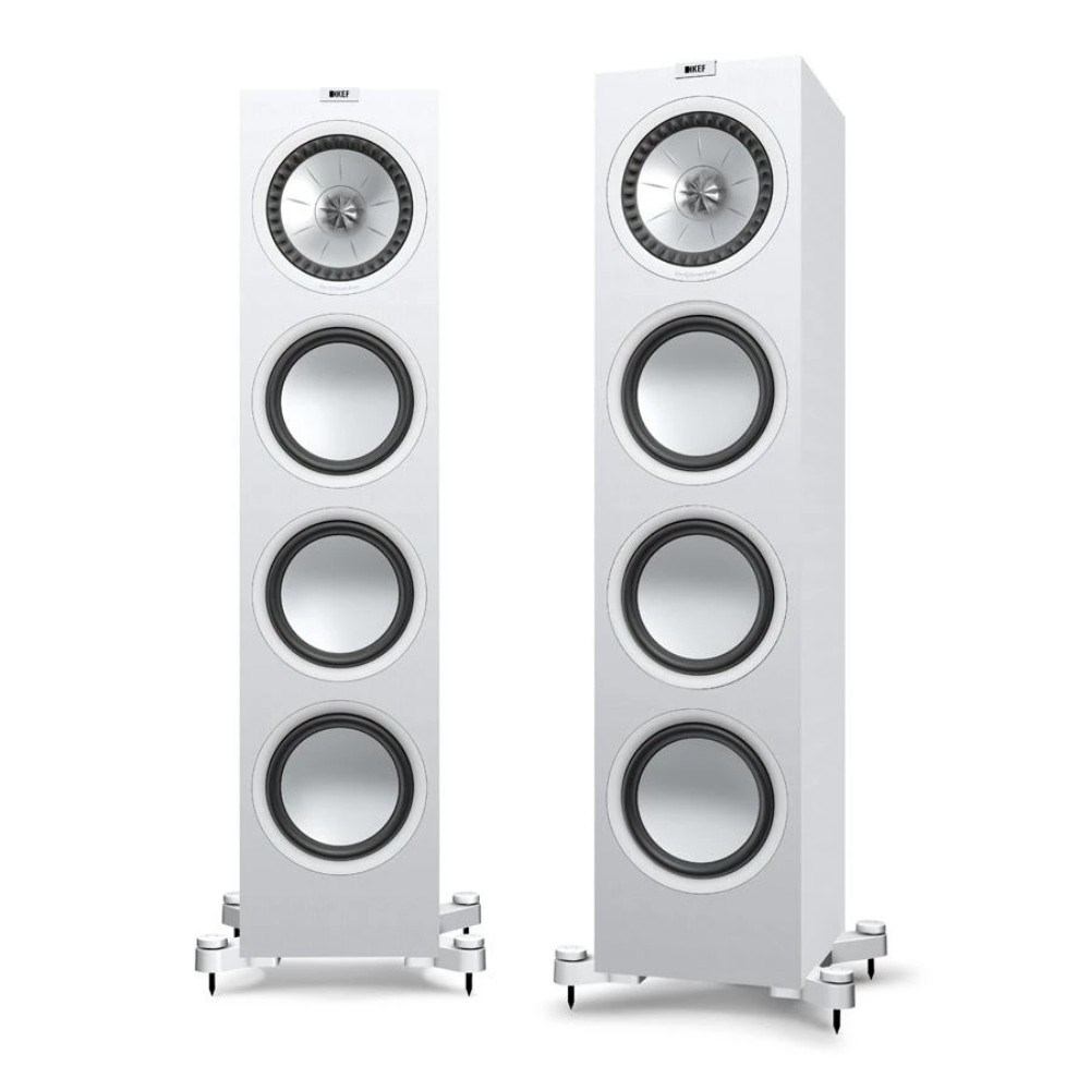 "Buy Online  Kef Q950 Floorstanding Speaker I Satin White (pair)excl Grill Audio and Video"