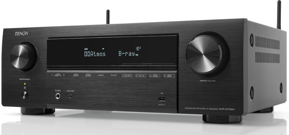"Buy Online  Denon Avrx1700h 7.2ch 8k Av Receiver With 3d Audio I Voice Control And Heos Built In Audio and Video"