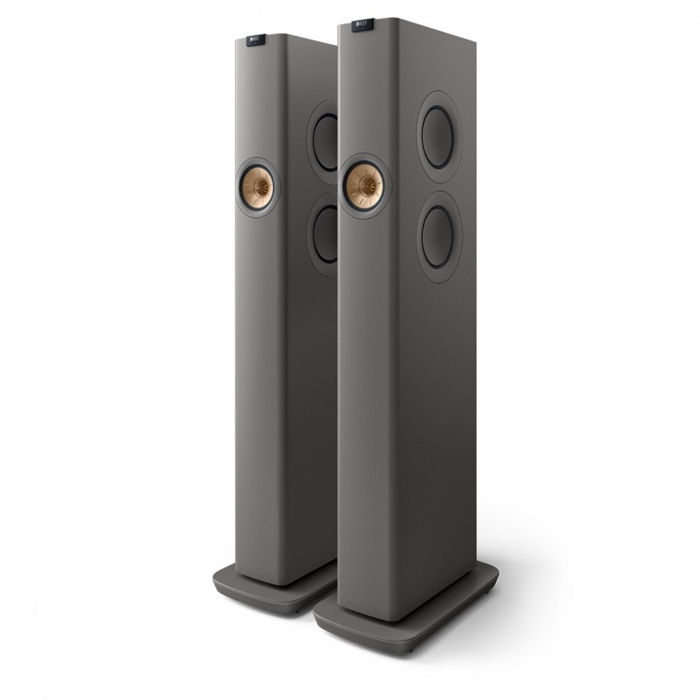 "Buy Online  KEF Titanium Grey LS60 Wireless HiFi Speakers (Pair) Audio and Video"