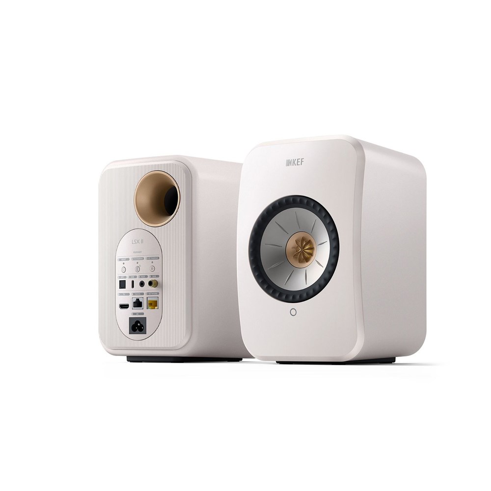 "Buy Online  KEF LSX II (Mineral White ) Premium Wireless System Speakers Per Pair Audio and Video"