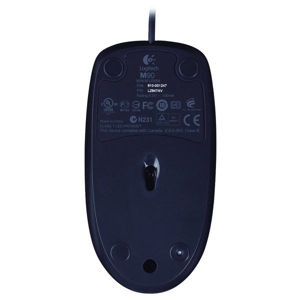 "Buy Online  Logitech M90 Wired Mouse Black Peripherals"