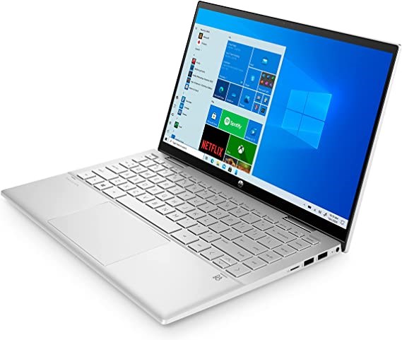 "Buy Online  HP PAVILION X360 14 ? DY0011NE (40M10ME) SLV Laptops"