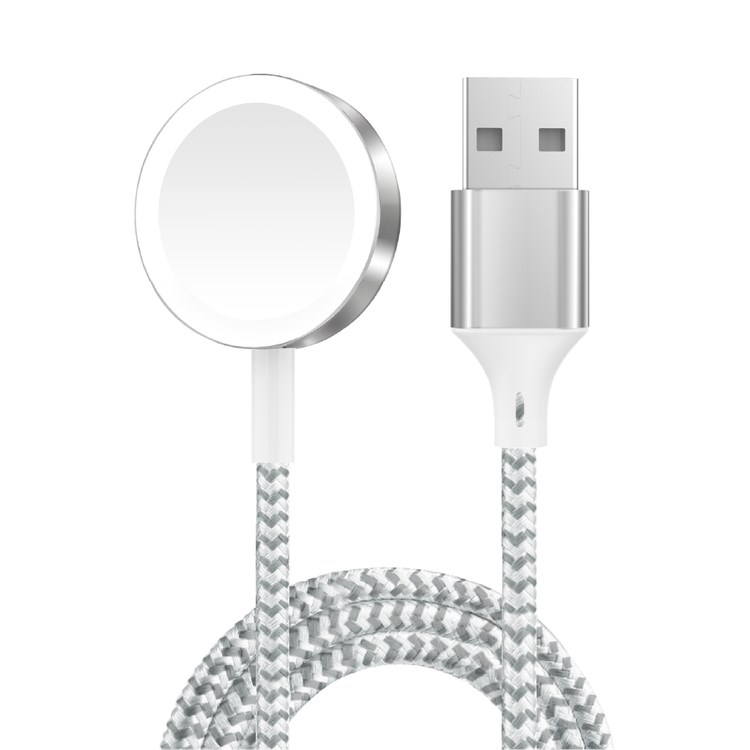 "Buy Online  Green Magnetic Braided Charging Cable 1.2M (USB-A Interface) for iWatch/Silver Mobile Accessories"