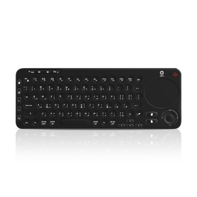 "Buy Online  Green Dual Mode Portable Wireless Keyboard with Touch Pad/Black Peripherals"