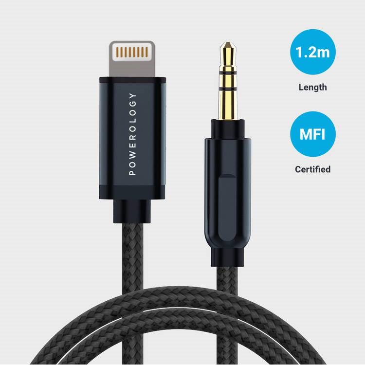 "Buy Online  Green AUX 3.5 to AUX 3.5 Cable 1.2M /Black Mobile Accessories"