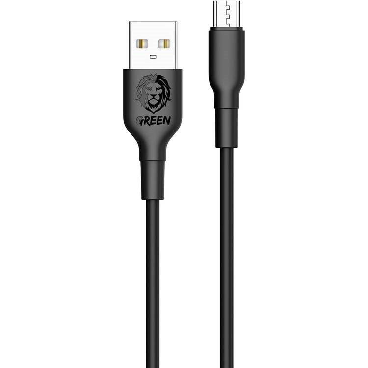 "Buy Online  Green PVC Micro USB Cable 3m 2A /Black Mobile Accessories"