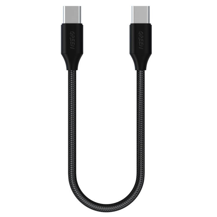 "Buy Online  Green Braided Type-C to Lightning Cable 1.2m 2A/Black Mobile Accessories"