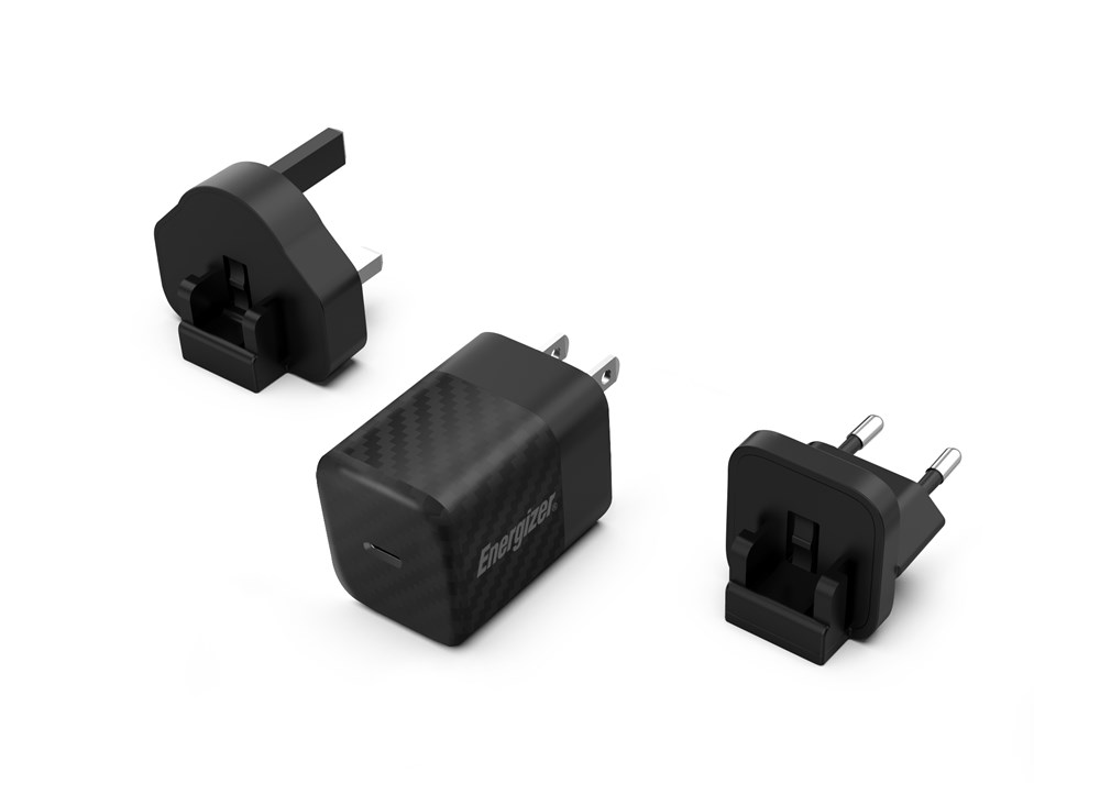 "Buy Online  Energizer Ultimate Power Delivery 20W Wall Charger| GaN Technology| 3x Faster| 3 Plugs- EU/ UK/ US Plugs| Universal Compatiblity| Type-C Output Black Mobile Accessories"