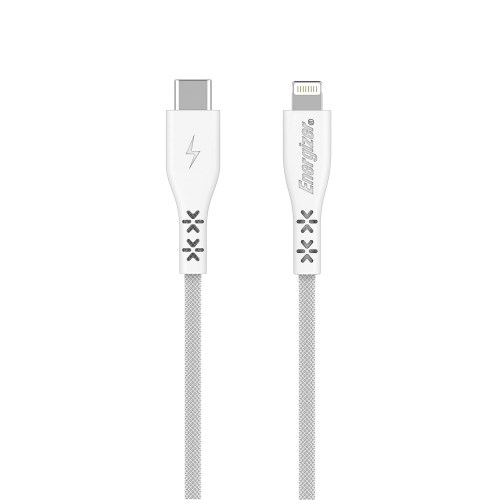 "Buy Online  Energizer Type-C to Lightning Charging Cable for iPhone | 1.2m | White Accessories"