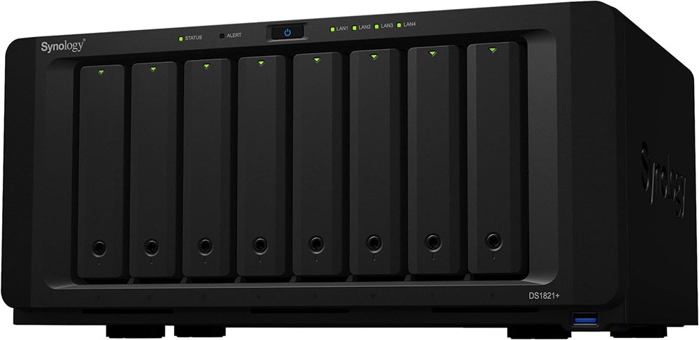 "Buy Online  Synology 8 Bay DiskStation DS1821+ (Diskless)| 8-bay; 4gb ddr4 Networking"