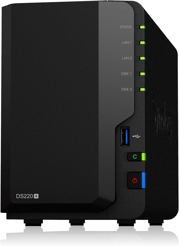 "Buy Online  Synology 2 bay NAS DiskStation DS220+ (Diskless) Networking"