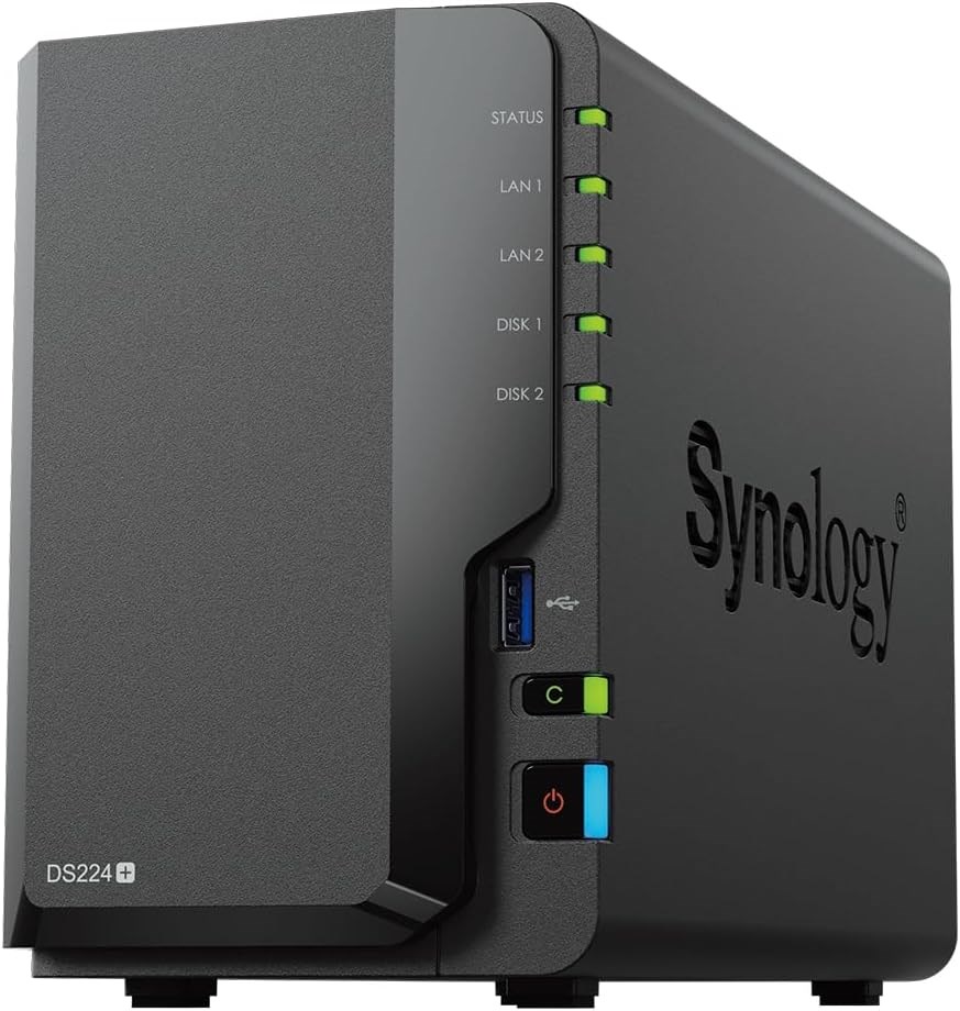 "Buy Online  Synology 2-Bay DiskStation DS224+ (Diskless) Networking"