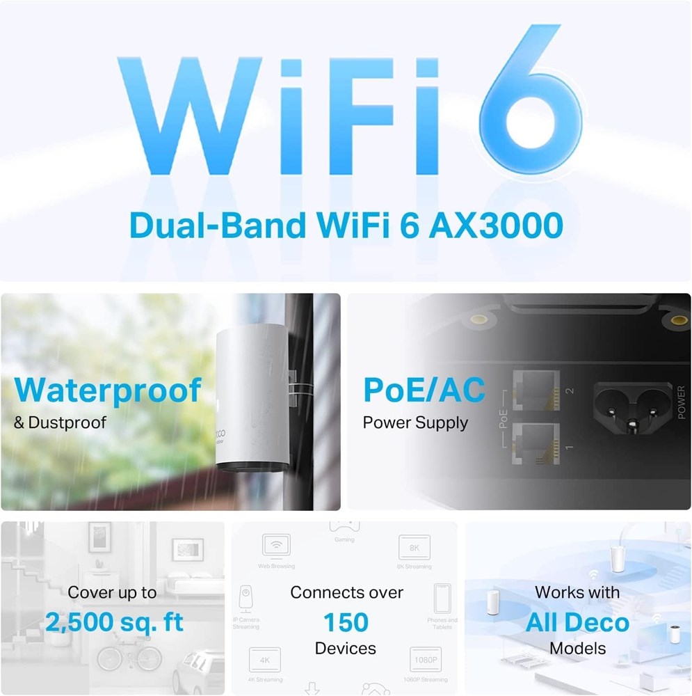 "Buy Online  TP-Link Deco X50-Outdoor Mesh Wi-Fi Networking"