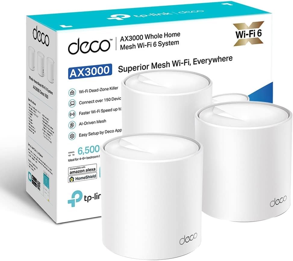 "Buy Online  TP-Link Deco X50 AX3000 Mesh Wi-Fi 6 (3-Pack) Networking"