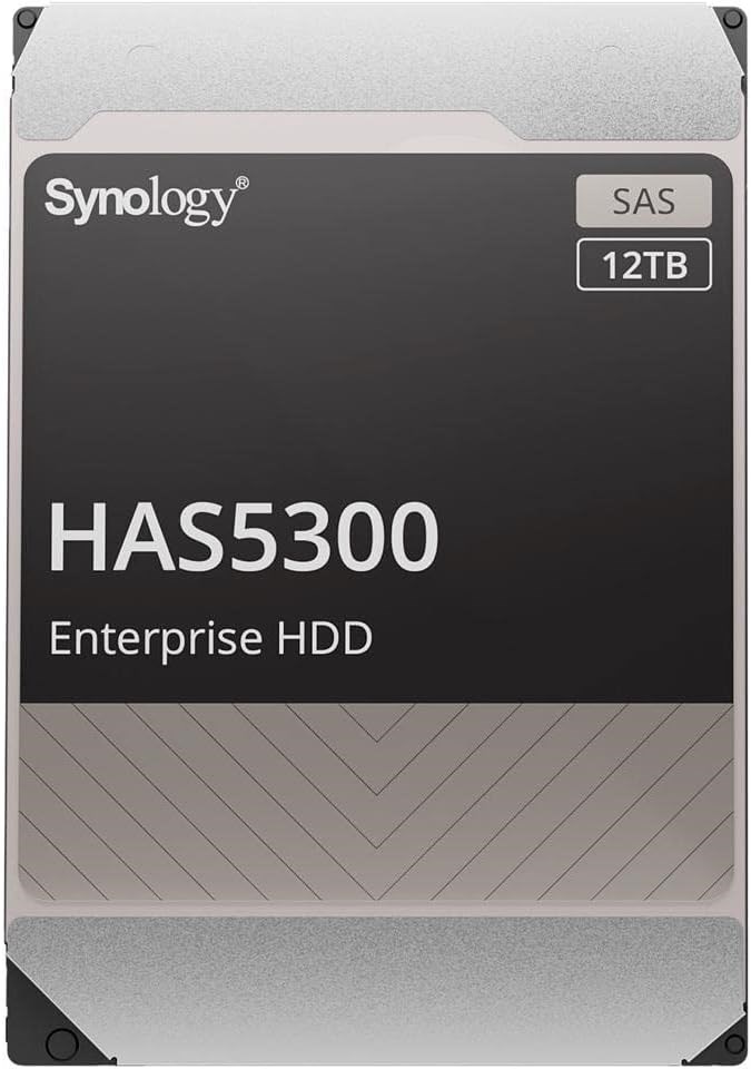 "Buy Online  Synology HAS5300 HAS5300-12T 12 TB Hard Drive - 3.5Inches Internal - SAS (12Gb/s SAS) - Storage System Device Supported - 7200rpm - 550 TB TBW Peripherals"