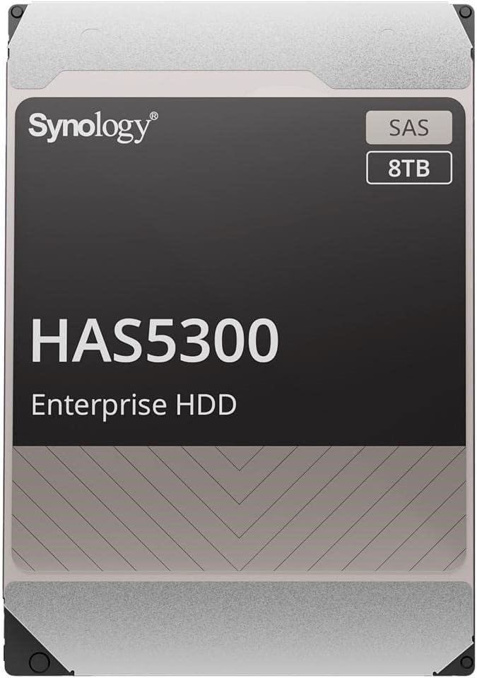 "Buy Online  Synology HAS5300 HAS5300-8T 8 TB Hard Drive - 3.5Inches Internal - SAS (12Gb/s SAS) Peripherals"