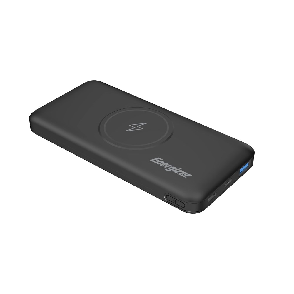 "Buy Online  Energizer 10000 mAh Wireless Power Bank | Qi Certified | 18W Type-C Power Delivery | 10W Wireless Charging Black Mobile Accessories"