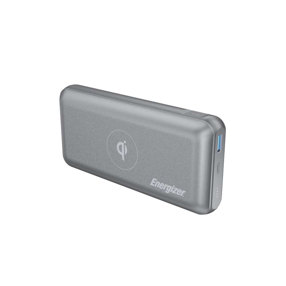 "Buy Online  Energizer Ultimate 20000 mAh Wireless Power Bank with Power Delivery and Qualcomm Fast Charging | 18W Grey Mobile Accessories"