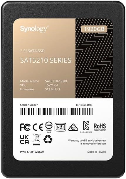 "Buy Online  Synology 2.5Inches SATA SSD SAT5210 1920GB (SAT5210-1920G) Peripherals"