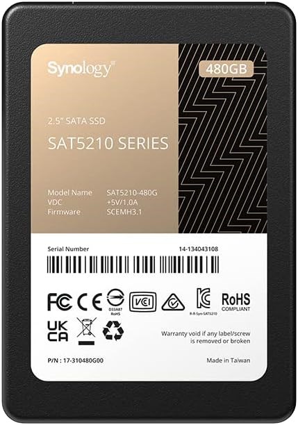 "Buy Online  Synology 2.5Inches SATA SSD SAT5210 480GB (SAT5210-480G) Peripherals"
