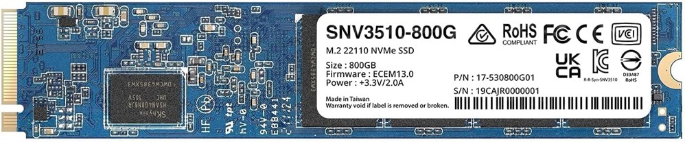 "Buy Online  Synology 800GB SNV3510 NVMe M.2 22110 SSD Peripherals"