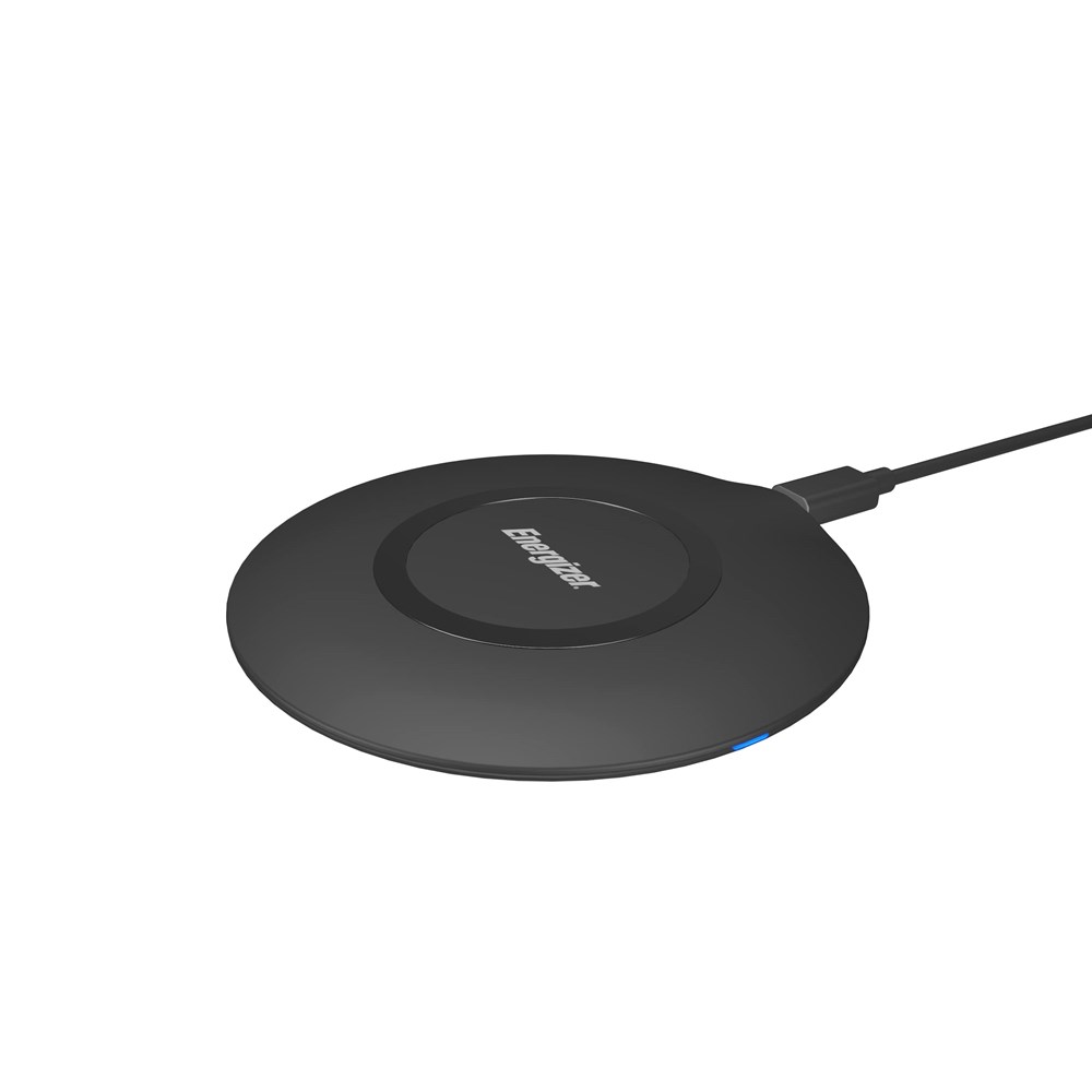 "Buy Online  Energizer Wireless Charging pad|15W for Qi Compatible Devices|Fast Charging|Non-Slip Design|7mm Thin|Safe Black Mobile Accessories"