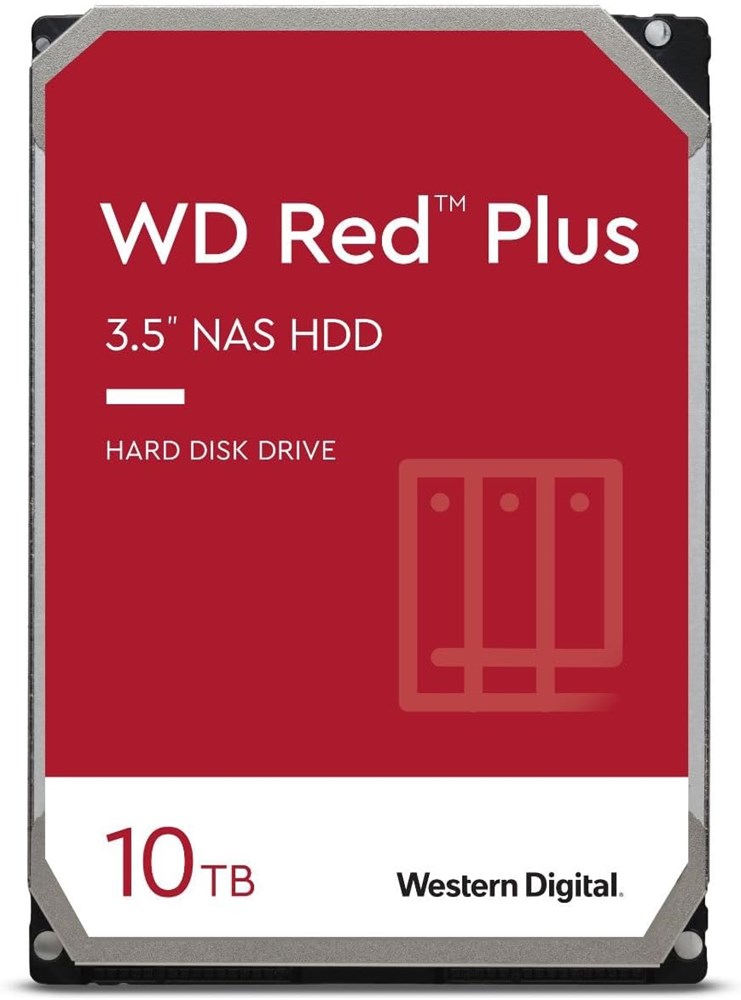 "Buy Online  Western Digital 10TB WD Red Plus NAS Internal Hard Drive HDD - 7200 RPM| SATA 6 Gb/s| CMR| 256 MB Cache| 3.5Inches - WD101EFBX Peripherals"
