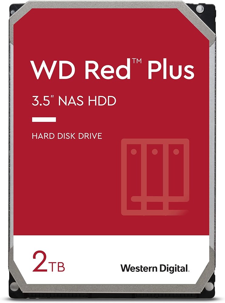 "Buy Online  Western Digital 2TB WD Red Plus NAS Internal Hard Drive HDD - 5400 RPM| SATA 6 Gb/s| CMR| 64 MB Cache| 3.5Inches -WD20EFPX Peripherals"