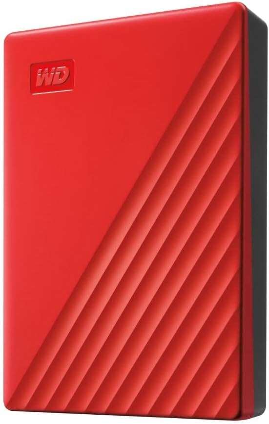 "Buy Online  Western Digital WD 4Tb My Passport Portable External Hard Drive| Red - Wdbpkj0040Brd-Wesn Peripherals"