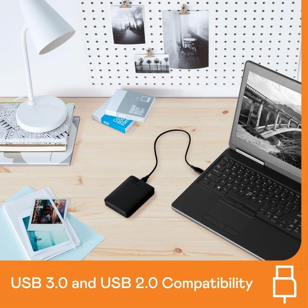 "Buy Online  Western Digital 2TB Elements Portable External Hard Drive USB 3.0 for PC - Black - WDBU6Y0020BBK-WESN Peripherals"