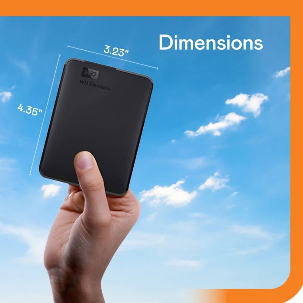 "Buy Online  Western Digital 4TB Elements Portable Hard Drive Black - WDBU6Y0040BBK-WESN Peripherals"