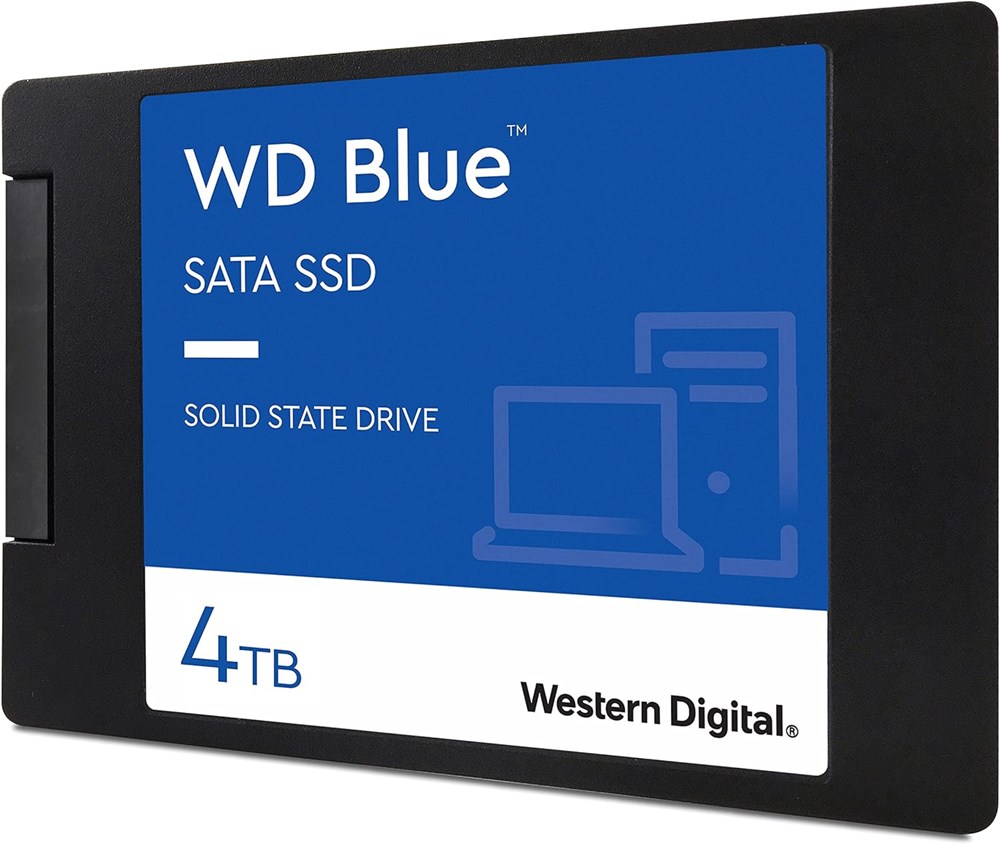 "Buy Online  Western Digital 4TB WD Blue 3D NAND Internal PC SSD - SATA III 6 Gb/s| 2.5 /7mm| Up to 560 MB/s - WDS400T2B0A Peripherals"