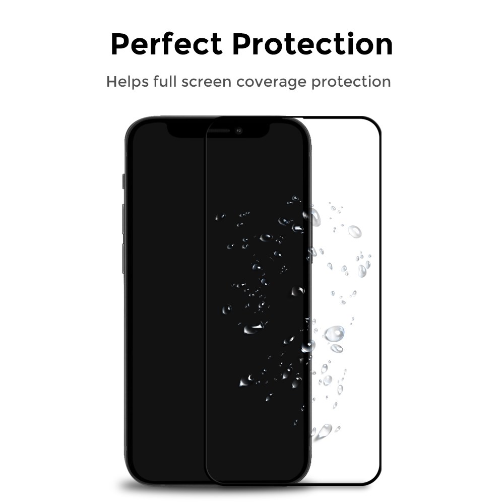 "Buy Online  O Ozone [Pack of 2] Tempered Glass Screen Protector For Apple iPhone 11 (6.1\\ Inch) Shock Proof HD Glass Protector - Black-I11OSP6BX2 Mobile Accessories"