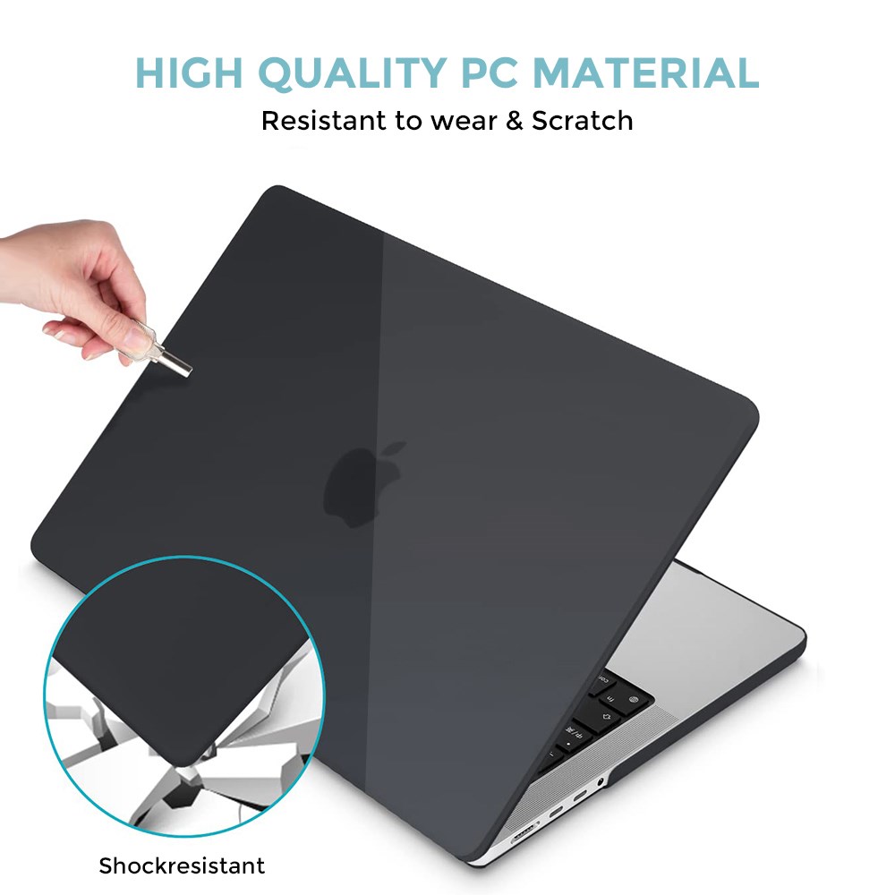 "Buy Online  O Ozone Crystal Clear Case For MacBook Pro 14 inch Case A2442 Plastic Hard Shell Cover for 2021 MacBook Pro 14.2 with Touch ID -Black Accessories"