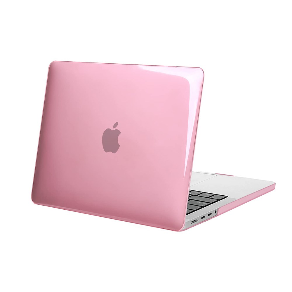 "Buy Online  O Ozone Crystal Clear Case Compatible With MacBook Pro 14 inch | Plastic Hard Shell Case Cover - Pink Accessories"