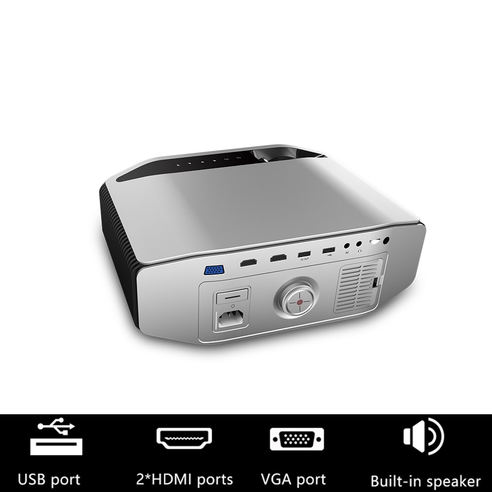 "Buy Online  Wownect Wireless WiFi Projector [2500 Lumens/ 200-Inch Screen] Television and Video"