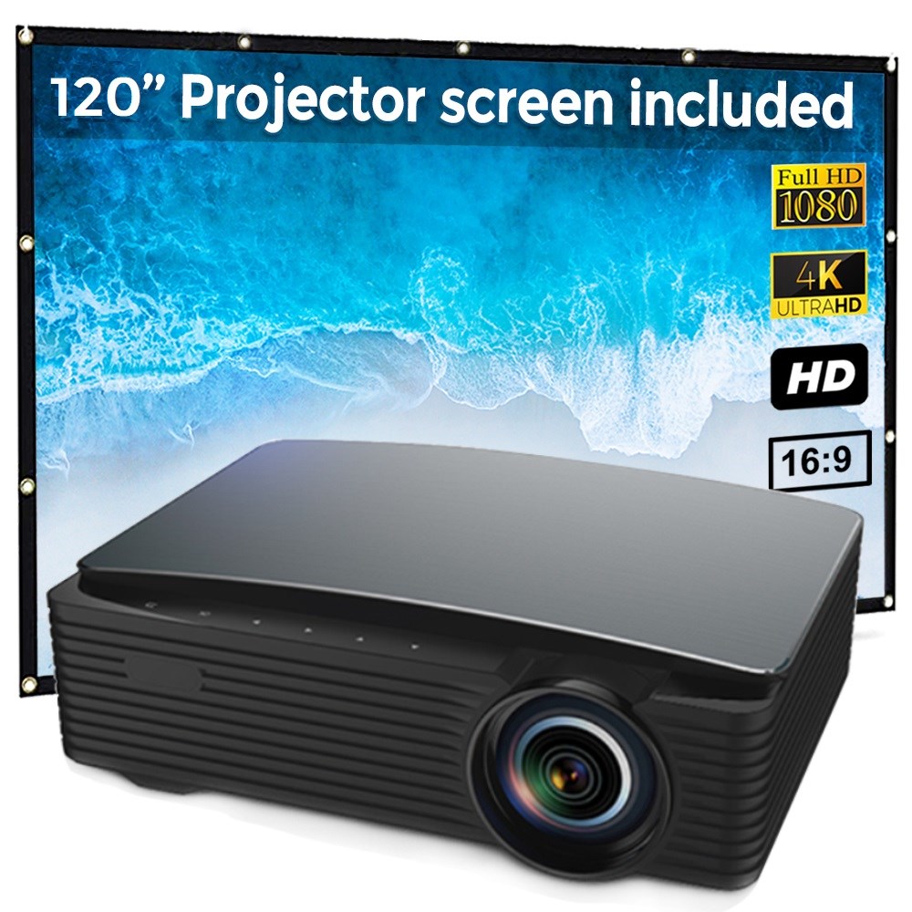 "Buy Online  Wownect Android Projector [550 ANSI Lumens| 120 Inch Screen] Television and Video"