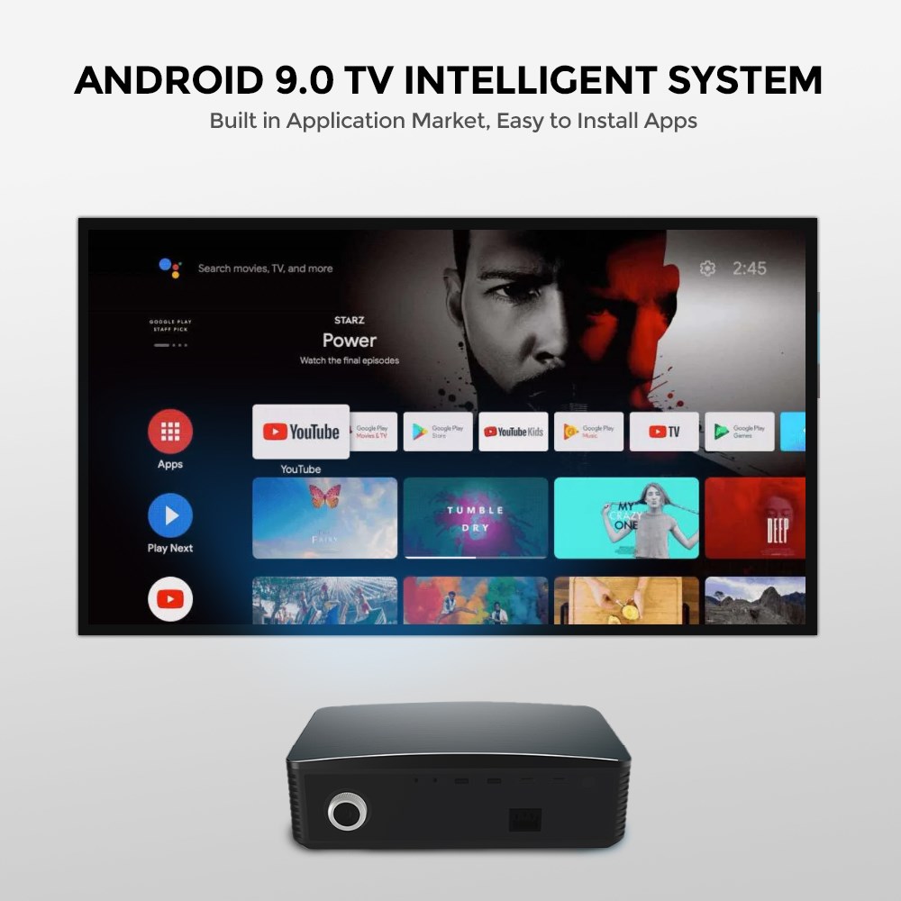 "Buy Online  Wownect Android Projector [550 ANSI Lumens| 150 Inch Screen] Television and Video"