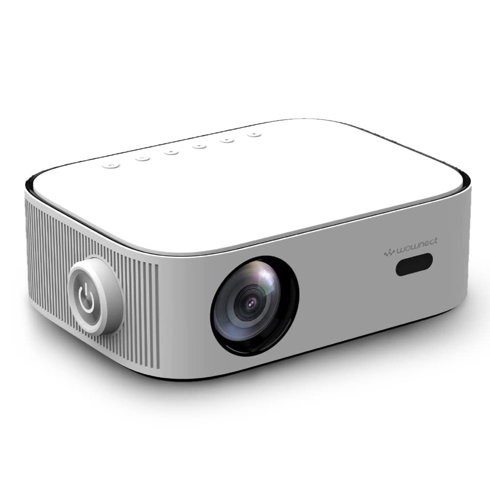 "Buy Online  Wownect 4K Projector [500 ANSI Lumens| 43-220 inch] Television and Video"