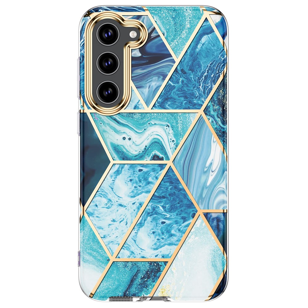 "Buy Online  O Ozone Case for Samsung Galaxy S23 Plus Case| Full-Body Smooth Gloss Finish Marble Shockproof Bumper Stylish Cover for Women -Blue Mobile Accessories"