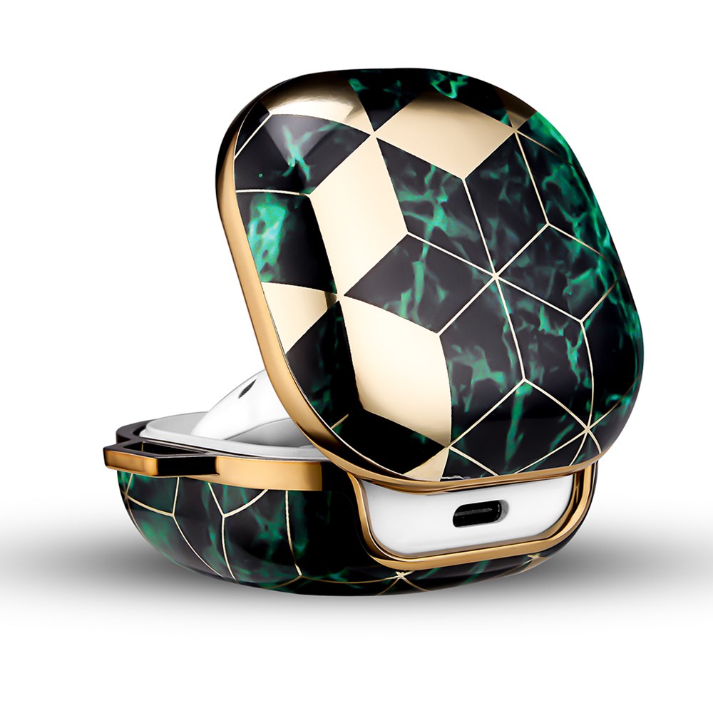 "Buy Online  O Ozone Case for Samsung Galaxy Buds 2 Pro (2022) | Galaxy Buds 2 (2021) | Galaxy Buds Pro (2021) | Galaxy Buds Live (2020) Designer Stylish Premium Cover -Green| Gold Bluetooth Headsets & Earbuds"