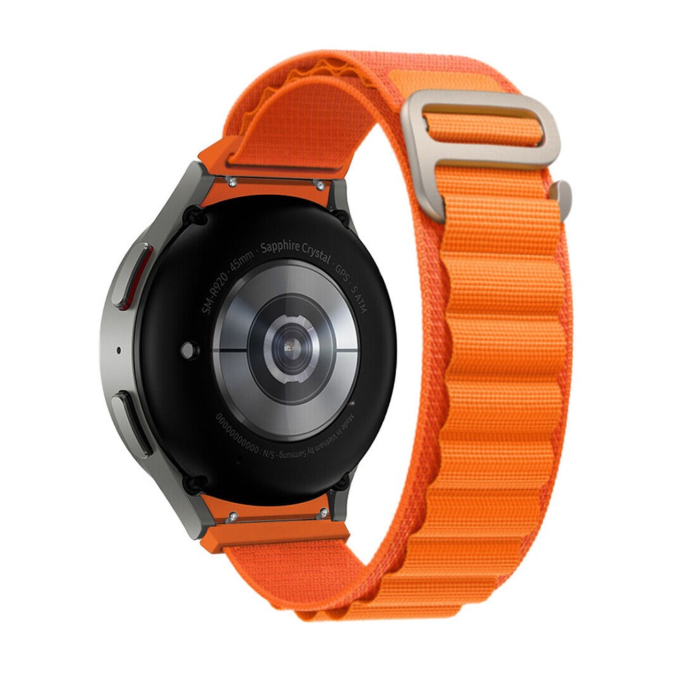"Buy Online  O Ozone Alpine Loop Compatible with Samsung Galaxy Watch 5| Galaxy Pro 5 45mm|Galaxy Watch 4 40mm 44mm| 20mm Nylon Sport Strap with Metal G Hook Replacement Wristband-Orange Watches"