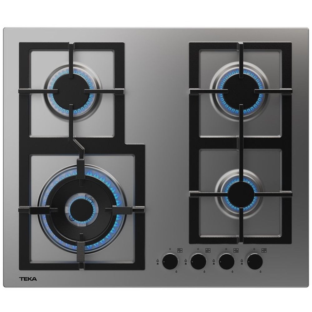 "Buy Online  Teka Built In 4 Burner Gas Hob EFX60.14GAIALDRCI Built In"