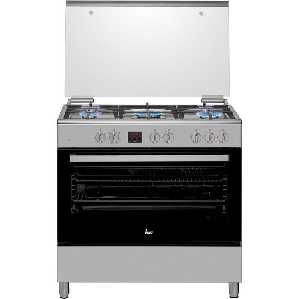 "Buy Online  TEKA FS 901 5GE 90cm Free Standing Cooker with gas hob and multifunction electric oven Built In"