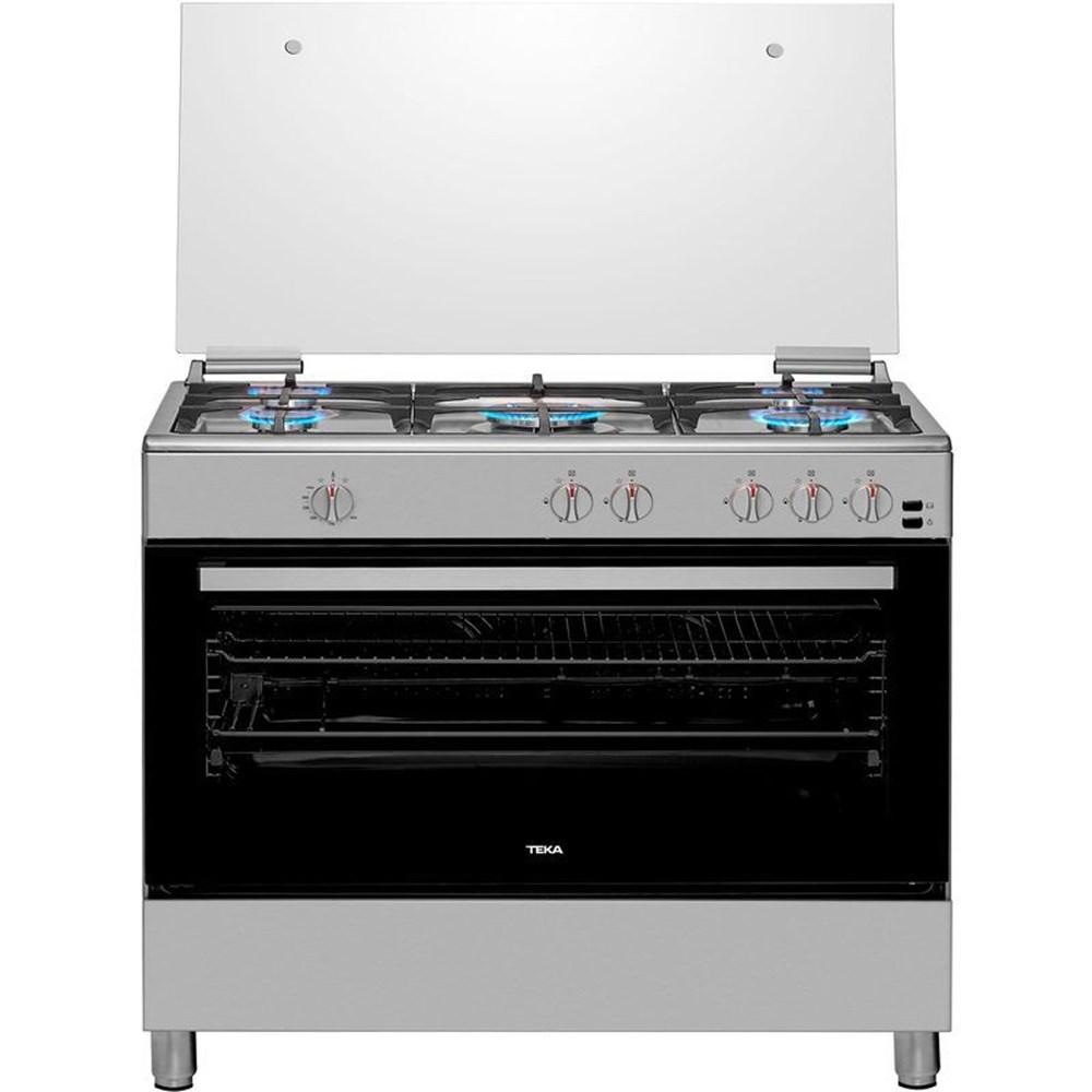 "Buy Online  TEKA FS 902 5GG 90cm Free Standing Cooker with gas hob and gas oven Built In"